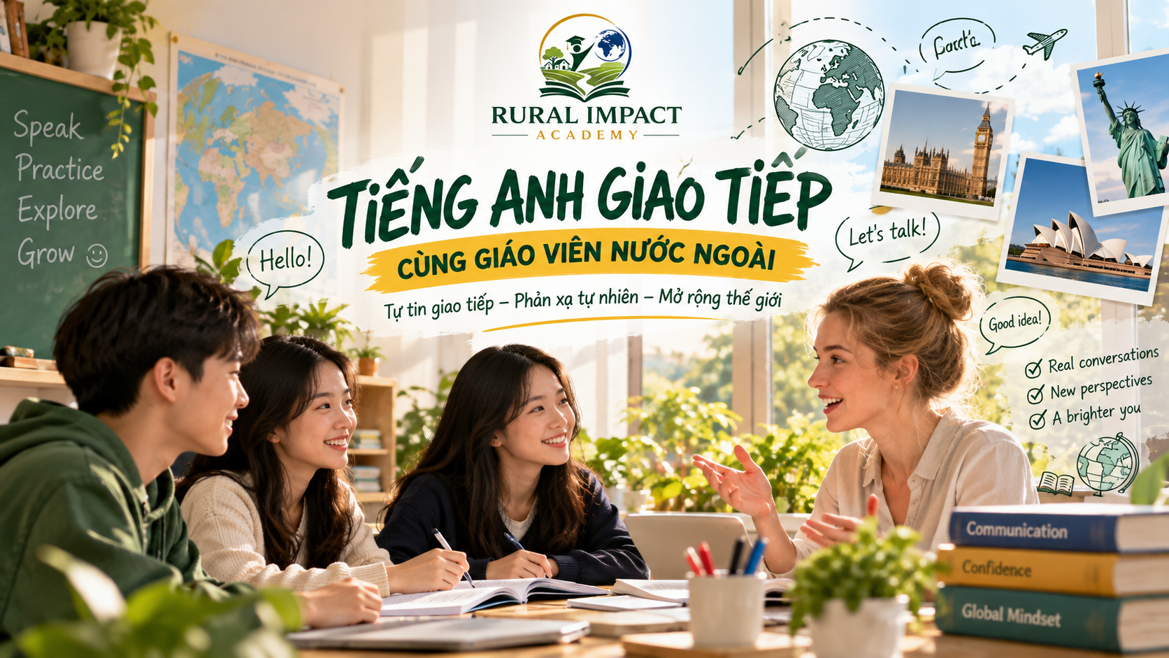 TIẾNG ANH GIAO TIẾP CÙNG GIÁO VIÊN NƯỚC NGOÀI